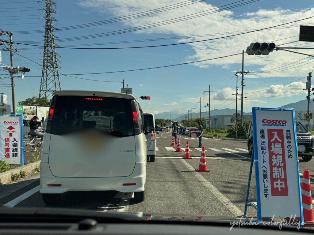 コストコホールセール東近江倉庫店
交通規制の様子